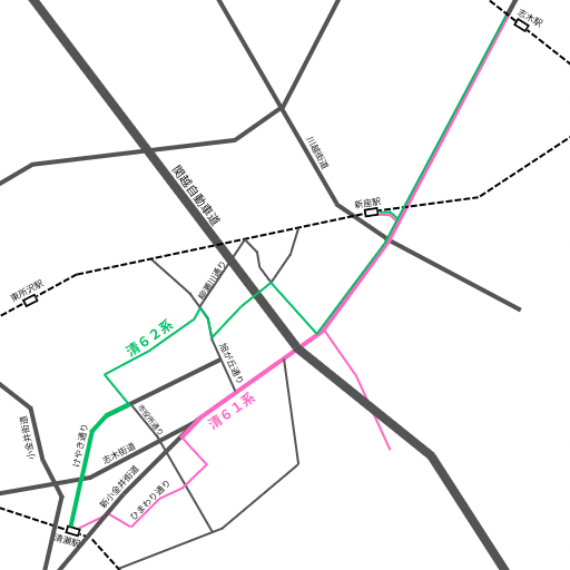 清61・62のルート